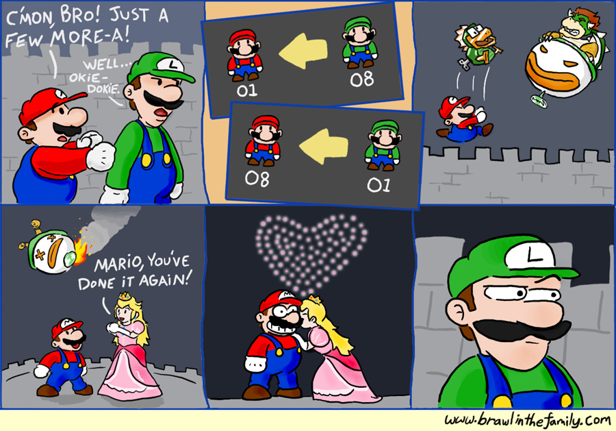 Poor Luigi. 