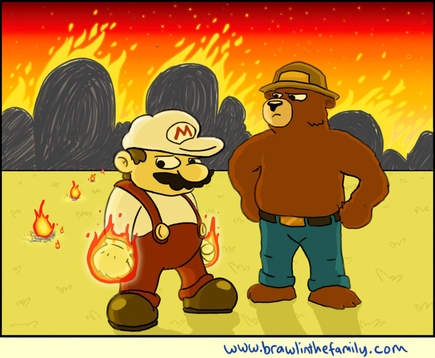 Only you can prevent Fire Flower forest fires.