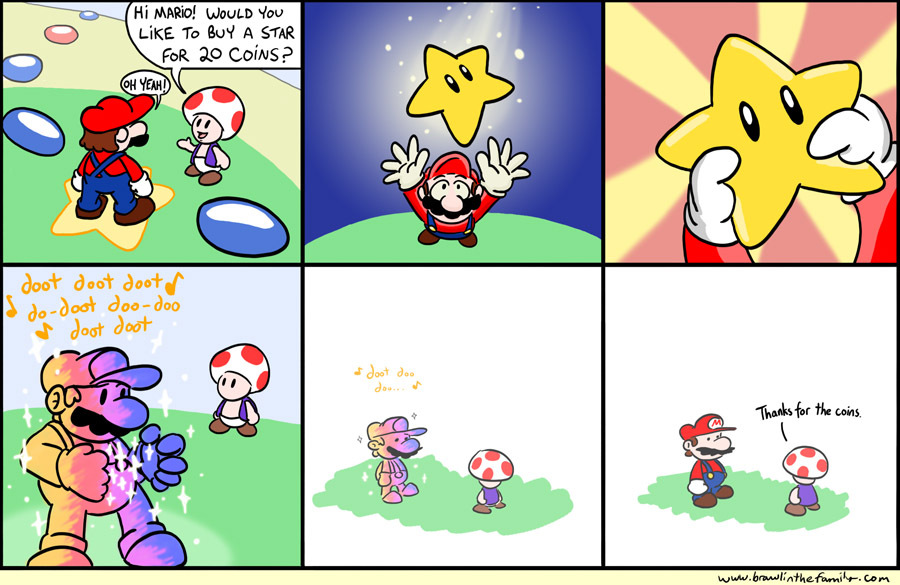 Mario decided to stop inviting Toad to these things.