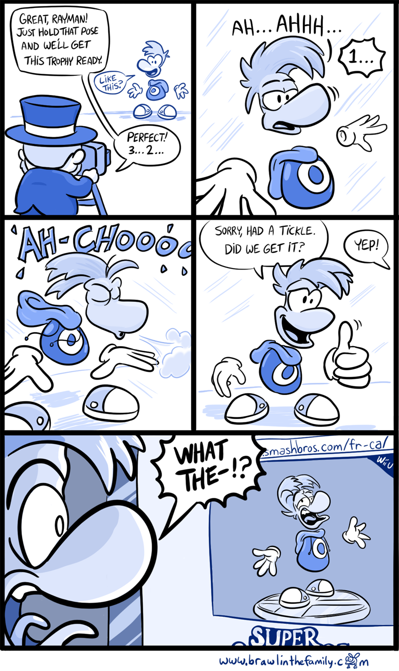 Rayman learned a little English for this comic. That was awfully considerate of him.